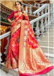 SOFT LICHI SILK SAREE WITH with tassels