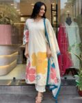 A KASHMIRI FLORAL DRESS