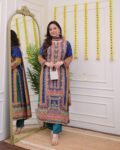 Elegant Multicolor Printed Ethnic Suit with Flowing Dupatta